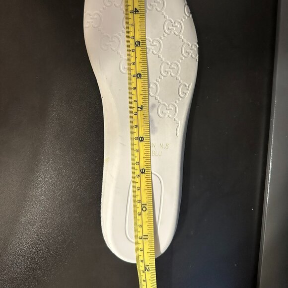 GUCCI LIMITED MEN'S BLOOM FLOWER BLUE SUPREME HIGH TOP GG CANVAS SNEAKER - Picture 15 of 16